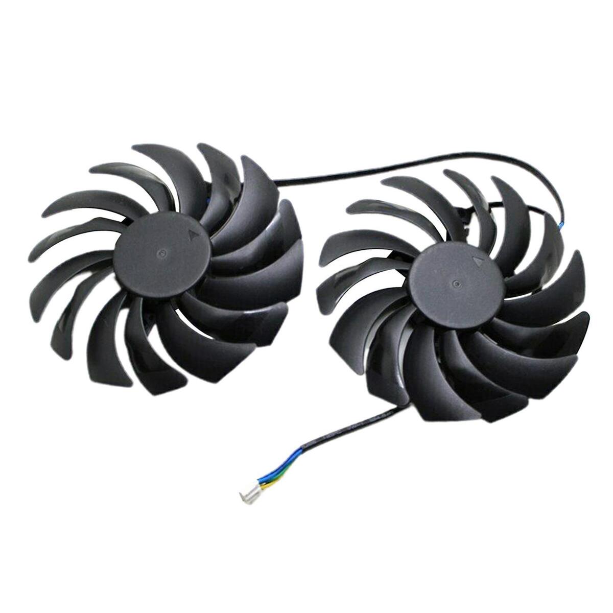 2x PC 92mm 4Pins Graphics Card Fans 25dBA for MSI GTX1080Ti 1080 1060 580