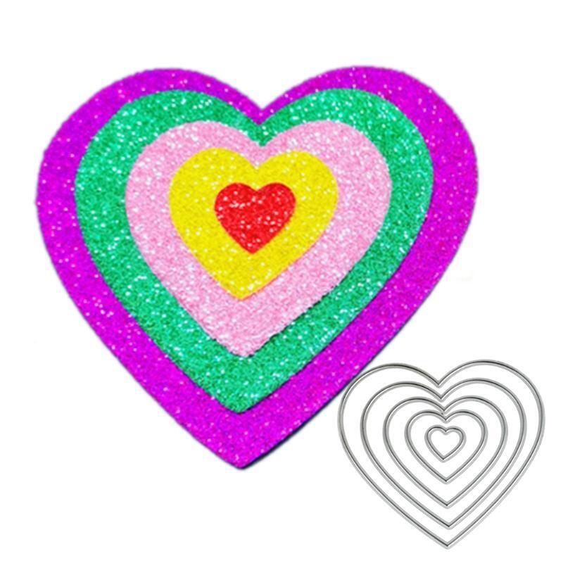 Heart-shaped DIY Embossing Carbon Steel Mould  for Album Paper Card Making