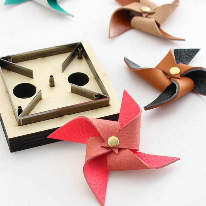 Windmill Wooden Die Cutting Leather Mold Winnower Cutting Mold  Leather Crafts