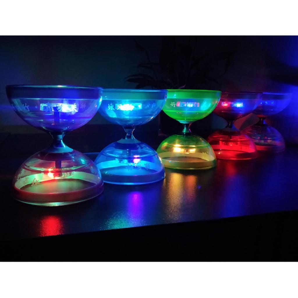 1pc Professional 3 Bearing Diabolo w/ Light Sticks  Gift 13cm