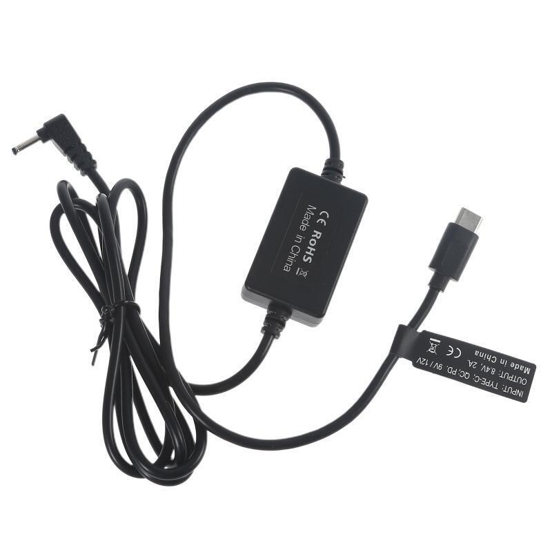 USB C 9V 12V PD to 8.4V 3.0x1.1mm Power Supply Cable for Bike LED Lamp Light