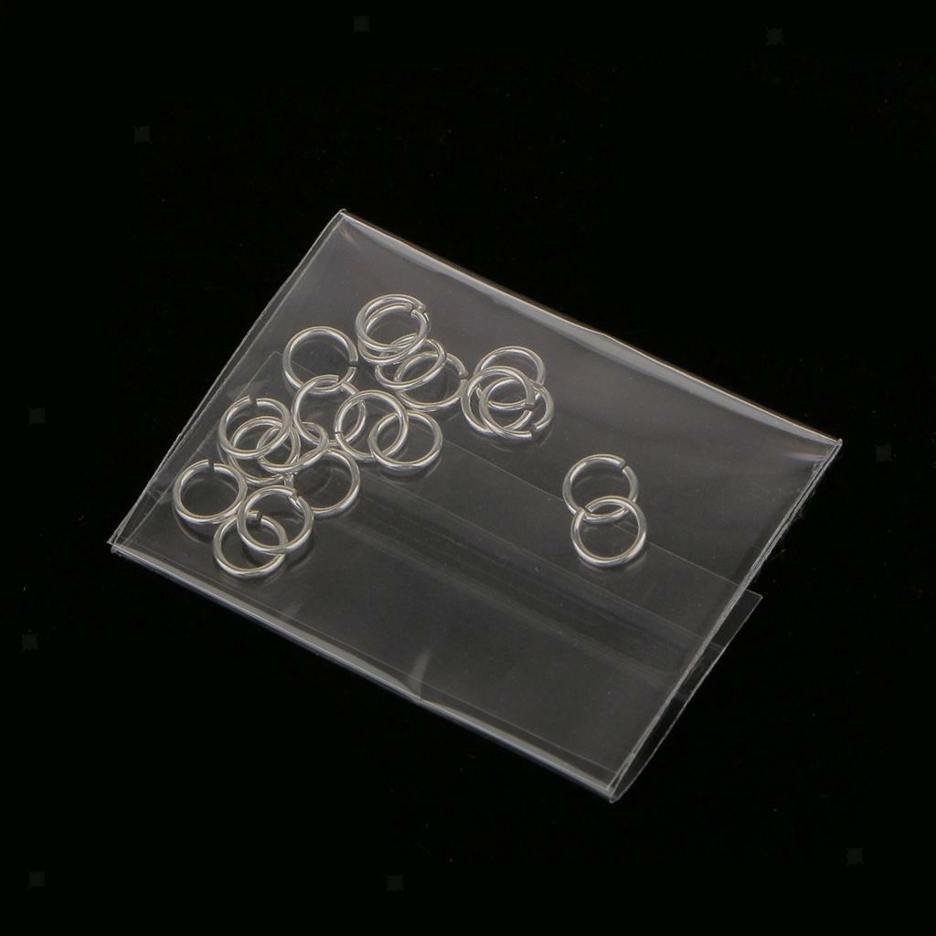 80  DIY Sterling  Jump Rings 6mm Split Rings Connector Loops