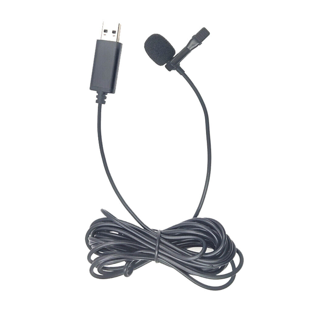 USB Mini Microphone Lapel Lavaliered styleed style Mic  Microphone for Laptop/PC