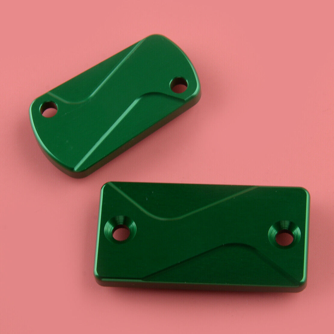 2pcs Brake Reservoir Cover Cap Fit For KAWASAKI KX125 KX250 KX250F KX450F Green