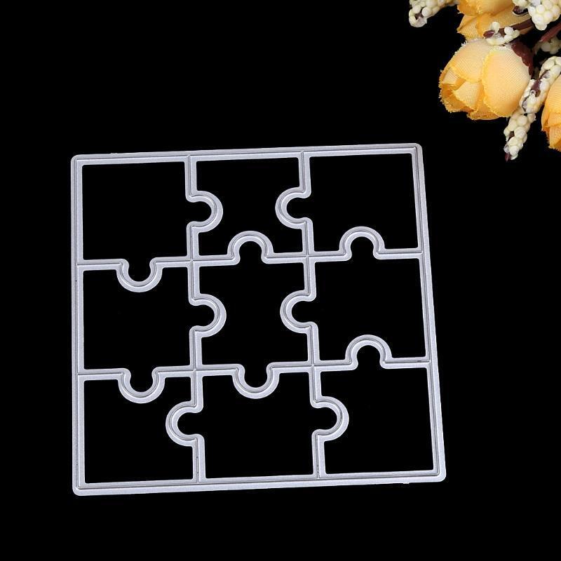 Puzzle DIY Metal Cutting Dies Stencil Template Scrapbook Album Paper Card Craft