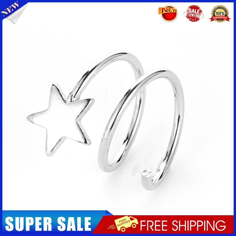 1pc Fashion Stud Earrings Women Korean Style Ear Studs Jewelry Gifts (Star)