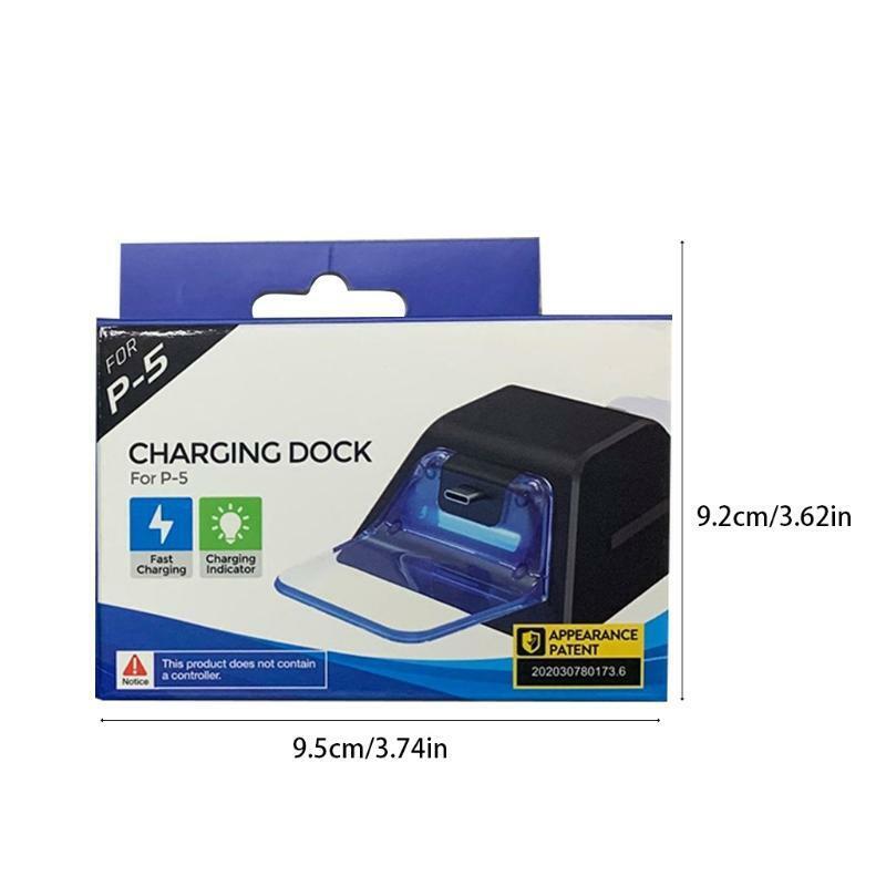 Controller Charger  Charging Station  Safe and Fast Charging  LED for PS5