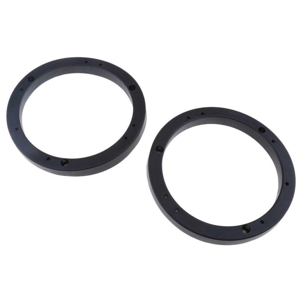 2x Universal 6inch Car Speaker Spacer Adapter Bracket Holder Black