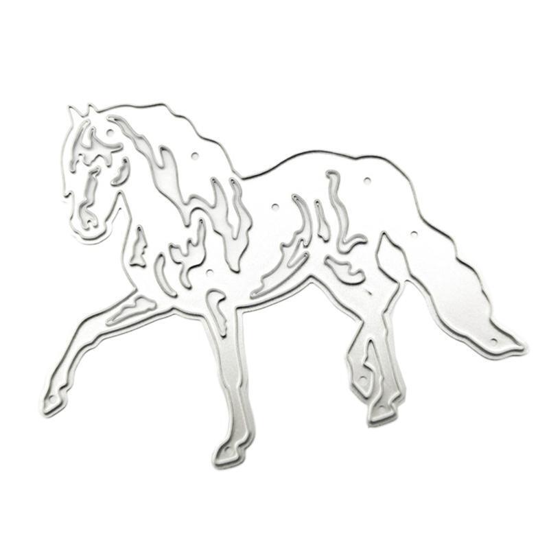 Animal Horse Metal Cutting Die Exquisite Scrapbooking Embossing Mould Template