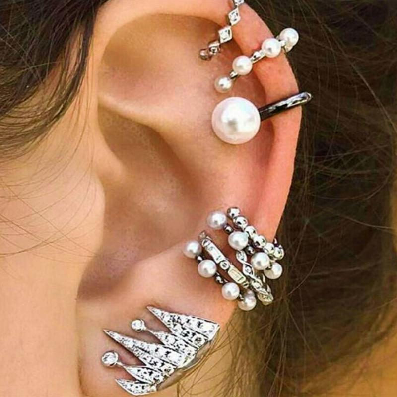 9 Pcs Ear Clips Bohemia Ear Cuffs Earrings Fashion Non-pierced Ears Women Girls