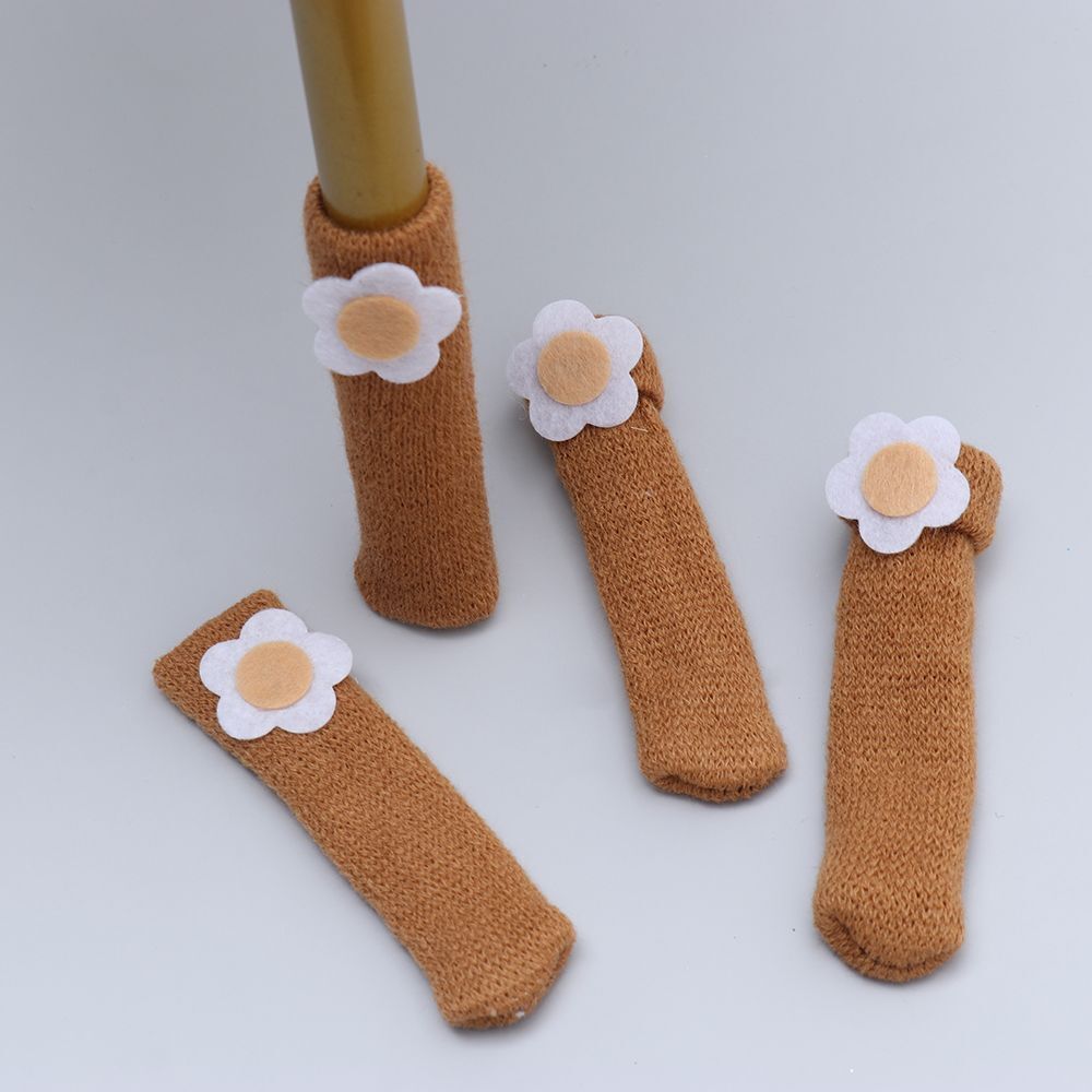 Knitted Chair Socks Furniture Feet Cover Chair Leg Caps Furniture Socks Pads