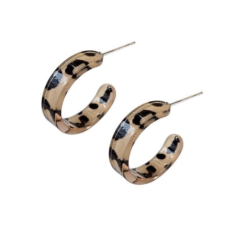 Acrylic Hoop Earrings Women's Circle Earrings Boho Style Earring Fashion Jewelry