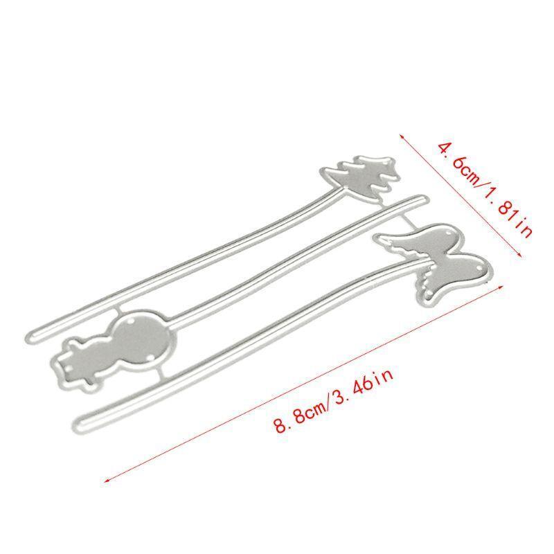 Christmas Snowman Tree Wings Cutting Dies Metal Stencil Template Mold Supplies