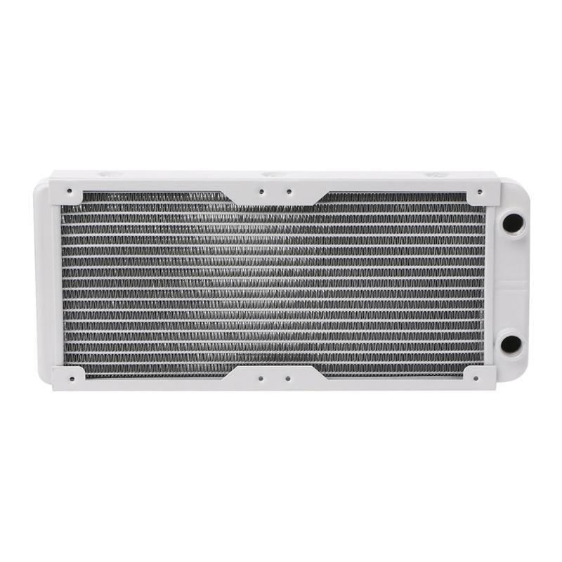 240mm Aluminum Computer Radiator Water Cooler 18 Tube CPU Heat Sink Exchanger