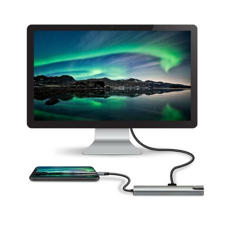 8-in-1 Type C Hub Laptop Computer Peripheral Docking Station USB Adapter