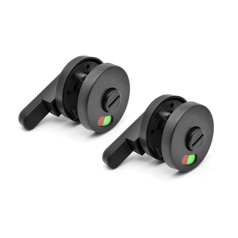 Black Indicator Bolt Vacant Engaged Bathroom Privacy WC Toilet Door Lock