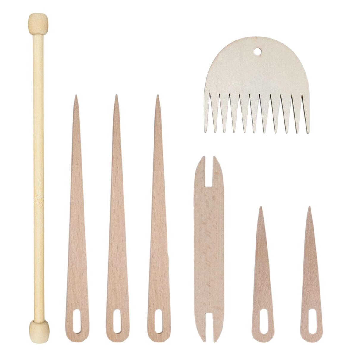 8Pcs Weaving Tools DIY Tool  Loom Stick  for Knitting Tapestry