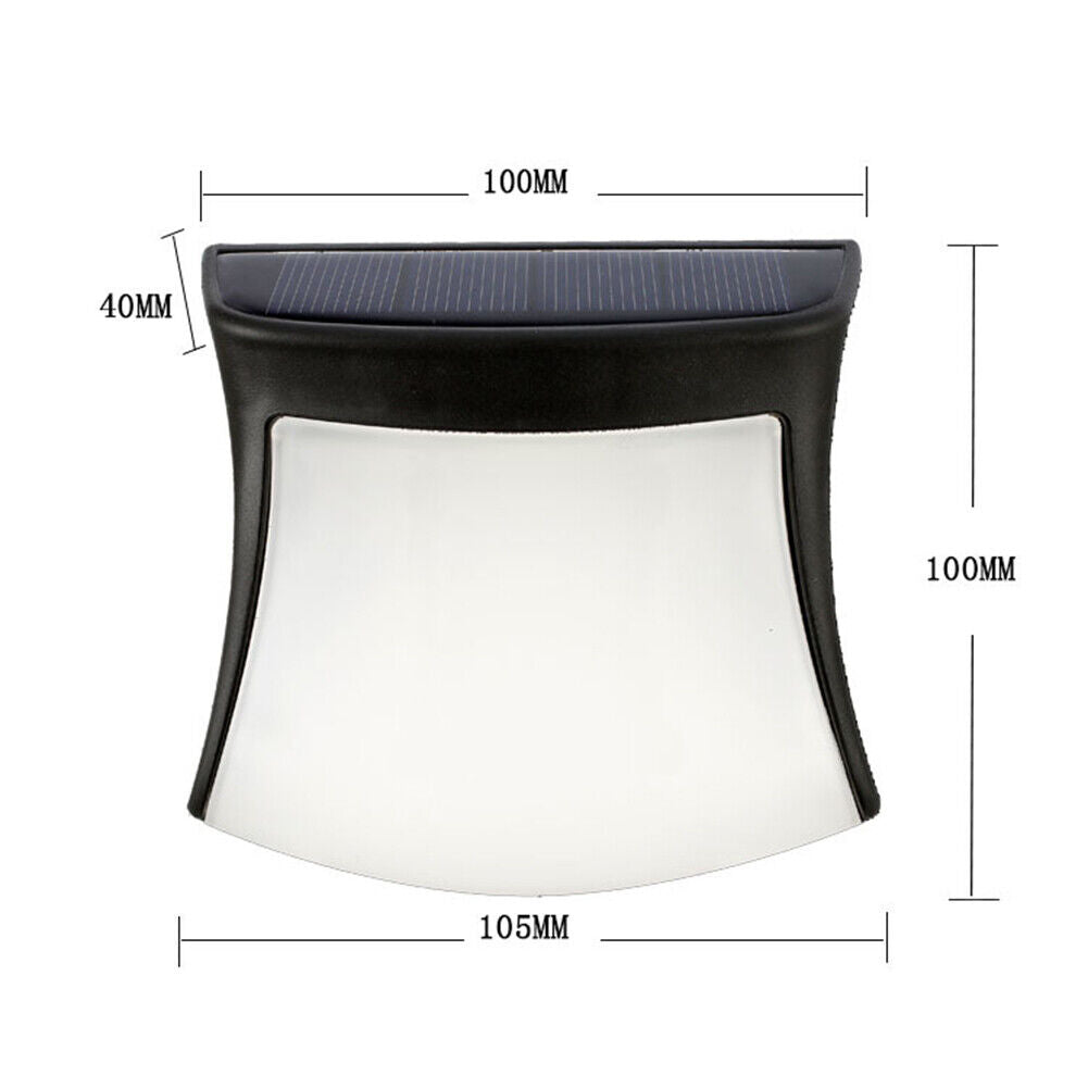 2pcs LED Waterproof Solar Light Wall Lamps Household Garden Decorative