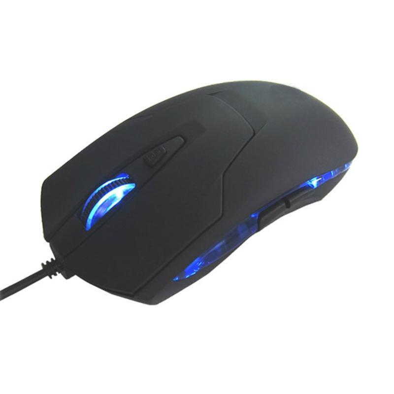 Type C Wired Mouse Optical Gaming USB C Mouse Blue RGB Light for Laptop PC