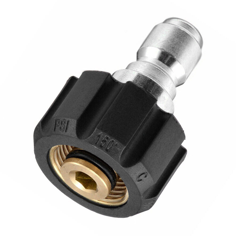 3/8 Quick Connect Male to M22 14 15 Female Adapter for Pressure Washer