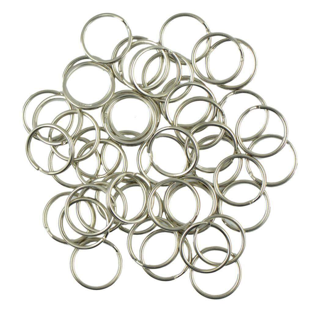 50pcs New 18mm   Split Rings Keyrings Keychain Keyfob