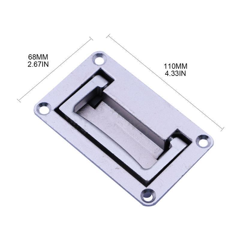 Toolbox Folding Metal Pulls Zinc Alloy Recessed Handle Metal Cabinet Handles