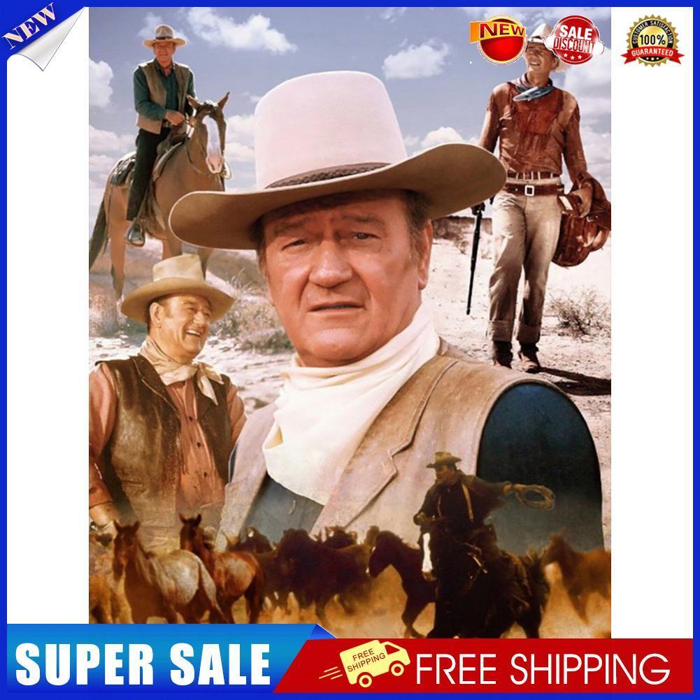 Handmade DIY Full Square Drill Diamond Painting Western Cowboy Kit Craft