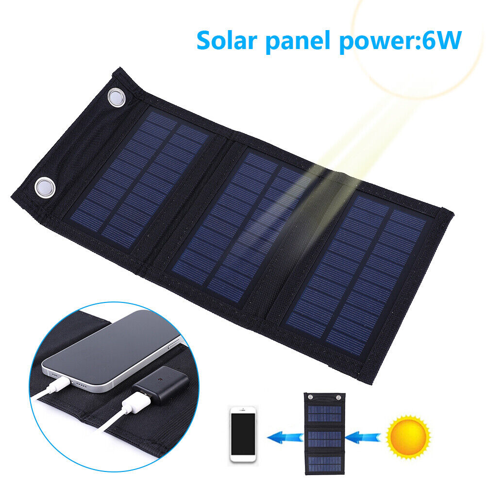Foldable Solar Panel USB 3-Fold Solar Cell for Mobile Phone/3V-5V Battery