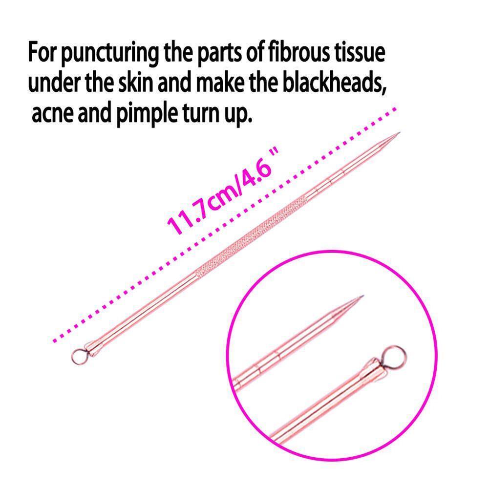 4pcs/set Pimple Blemish Comedone Acne Extractor Remover Needles Beauty Tool