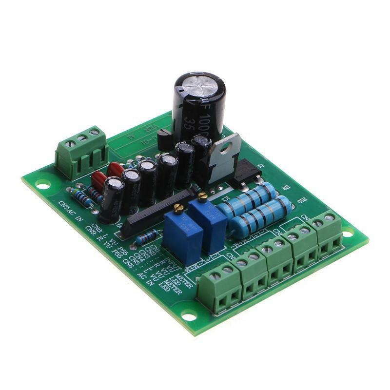 12V Stereo VU Meter Driver Board DB Audio Level Input Backlight Amplifier Module