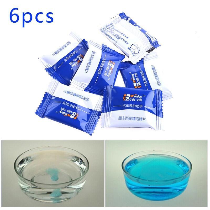 Hot Factory Outlet 6pcs Car Solid Wiper Cleaners Car Windshield Glass Cleaner