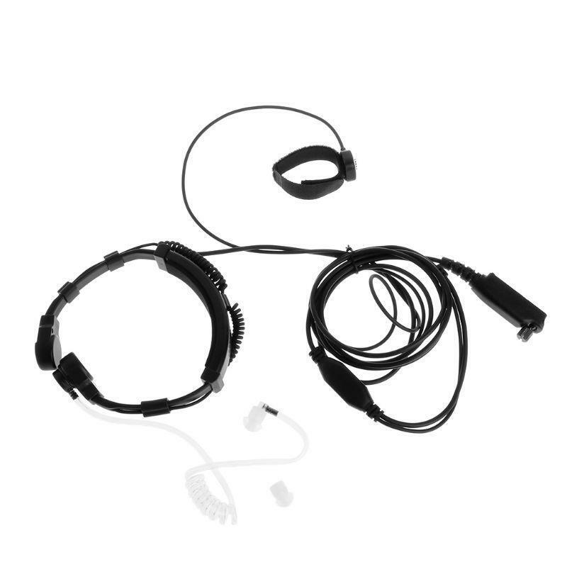 Finger PTT Throat MIC Acoustic Tube Earpiece Headset For SEPURA Radio