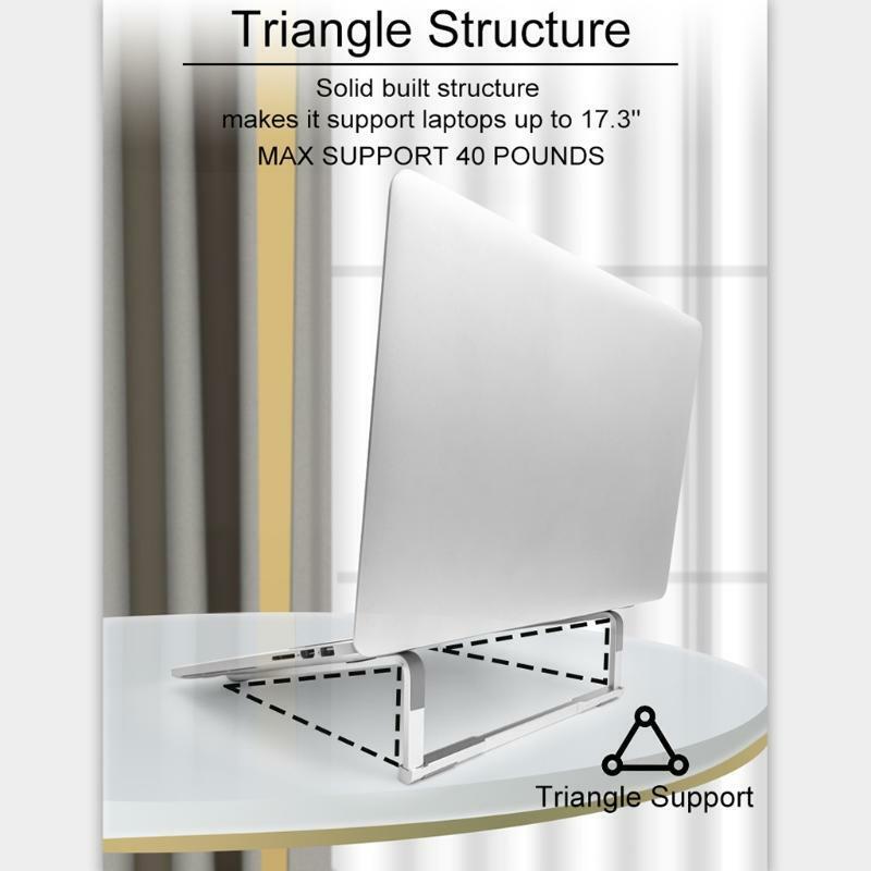 Laptop Computer Riser Holder Heat Dissipation Bracket Aluminum Alloy Desktop