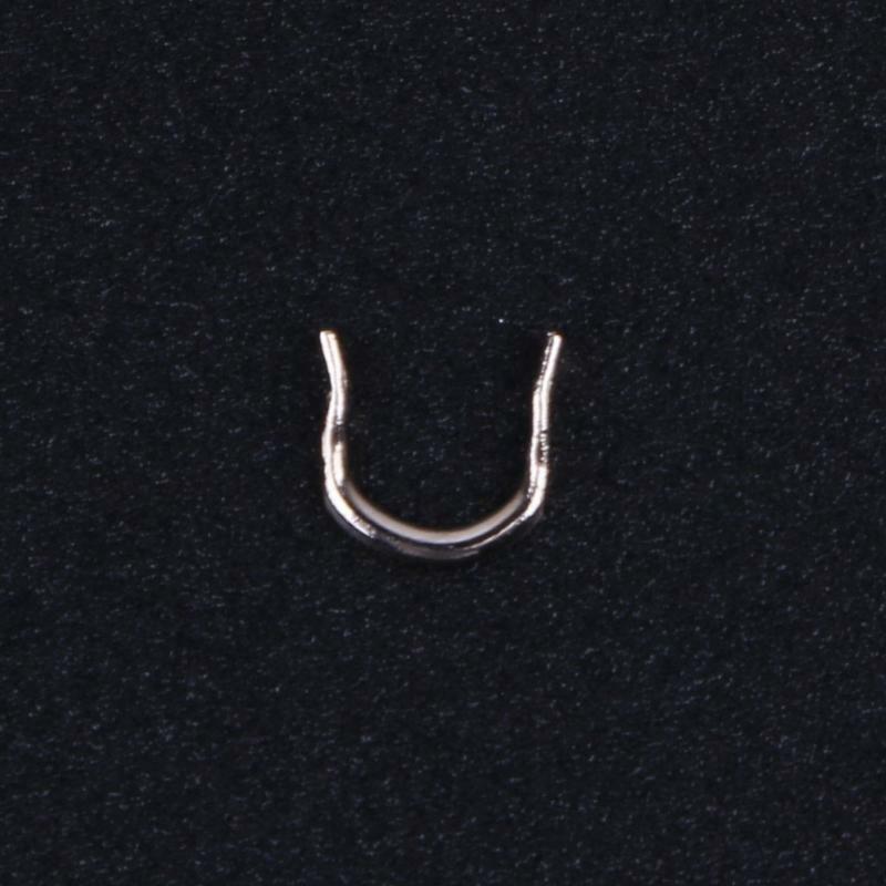 100pcs Fishing U Shaped Ring Baits Lure Tool Stainless Steel Accessories Tackle