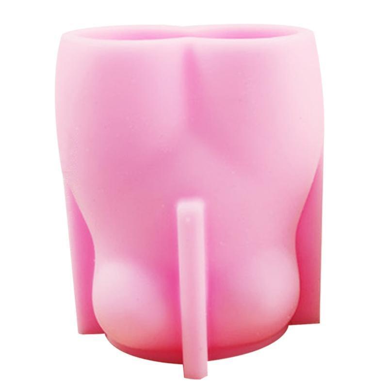 Silicone Candlestick Mold Gypsum Concrete Flower Pot Molds Jewelry Casting Mold