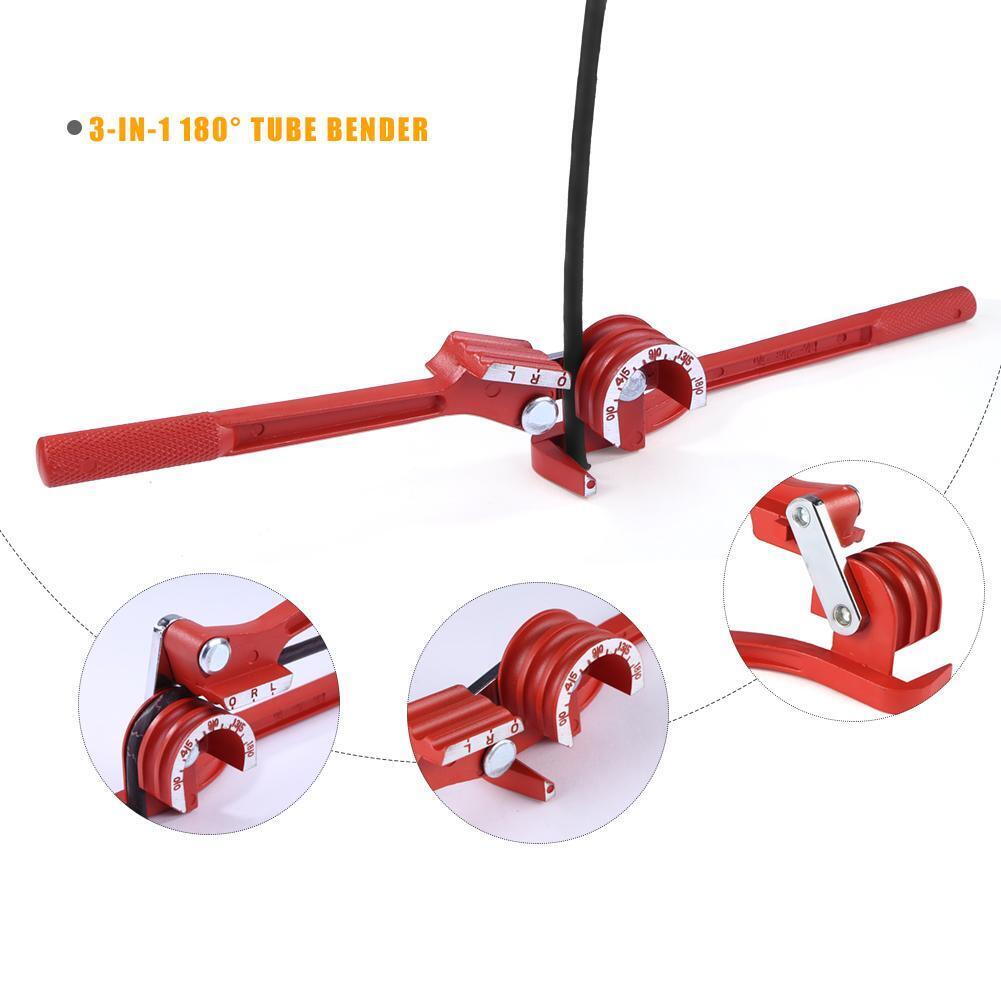 6mm/8mm/10mm Pipe Bending Tool Heavy Duty Tube Bender Tubing Bender (L)