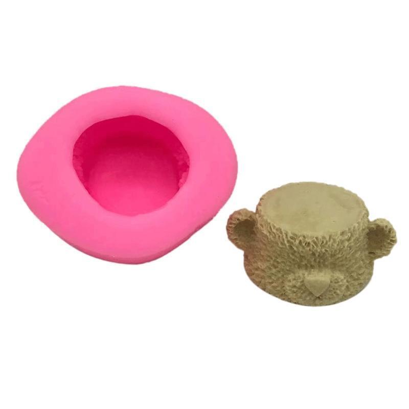 Small Bear Silicone Candle Mold DIY Fondant Pudding Chocolate Baking Mould