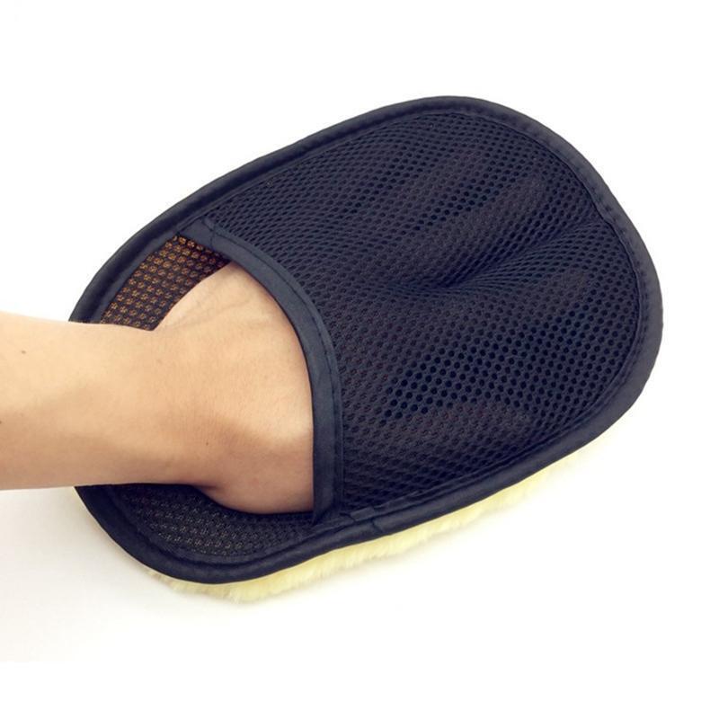 Car Styling Wool Soft Car Washing Gloves Cleaning Brush Automobilw Care Towels