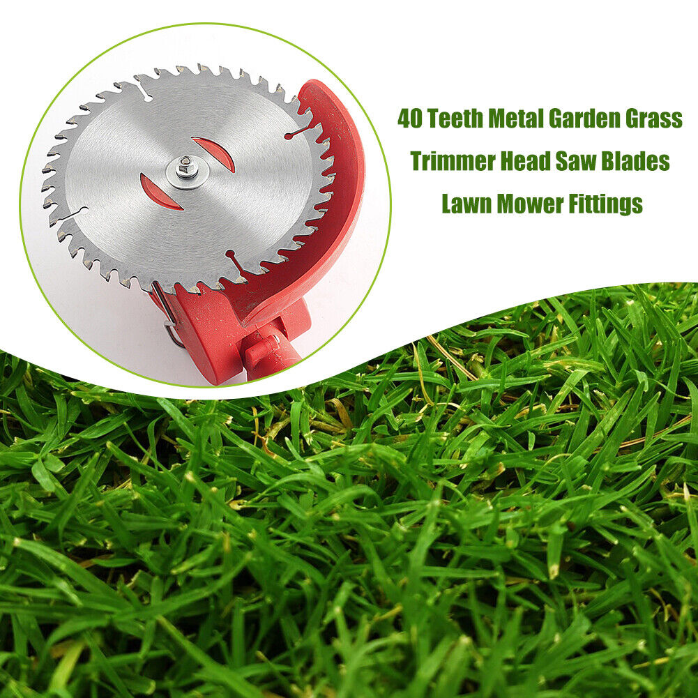 40 Teeth Metal Garden Grass Trimmer Head Saw Blades Lawn Mower Fittings