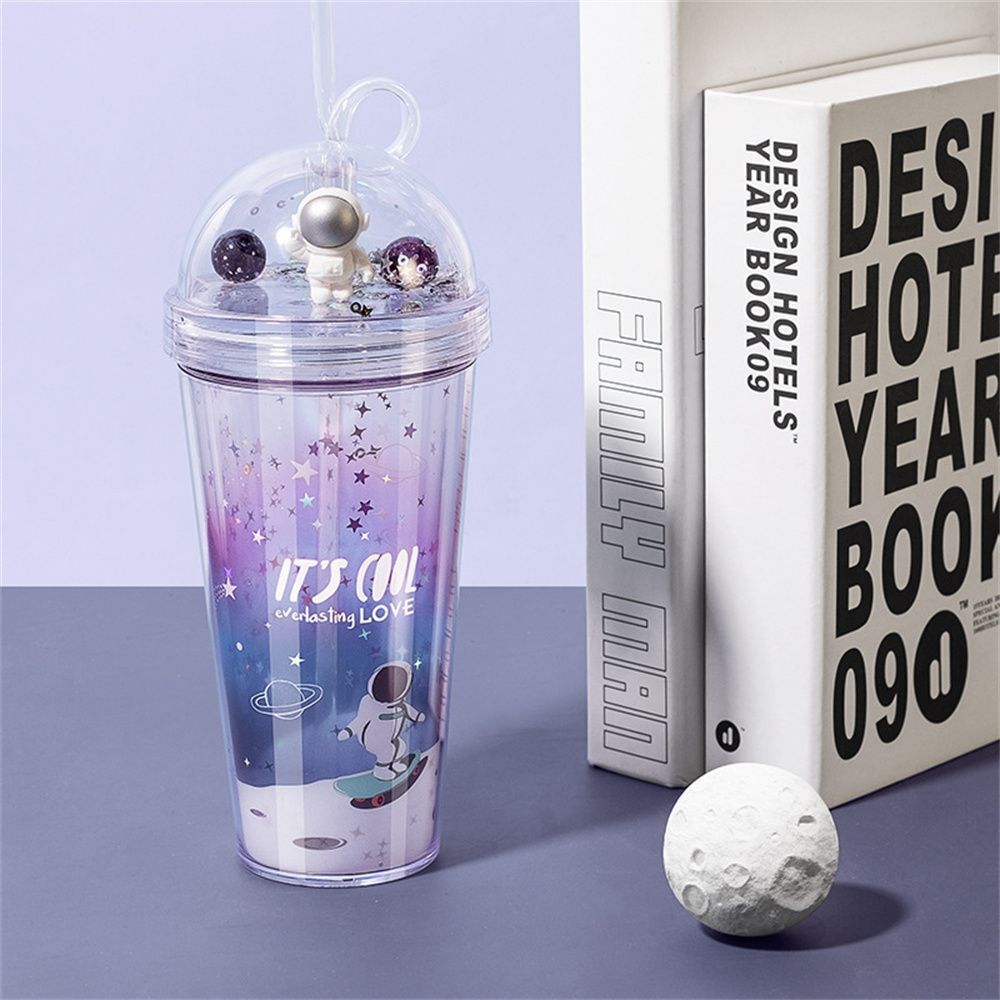 Reusable Drinking Cup Juice Tea Milk Mug Drinkware Double Wall Water Bottle