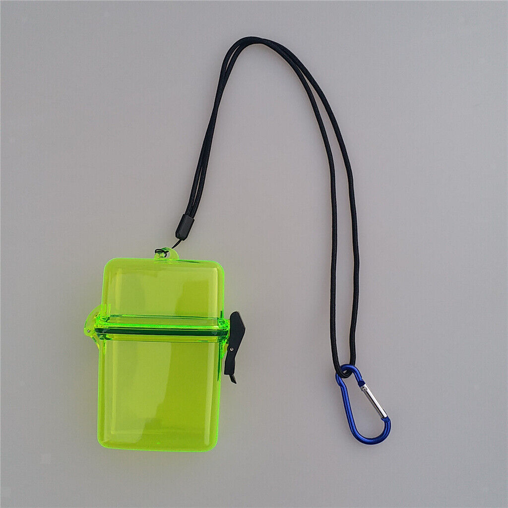 Snorkeling Dry Container & Carabiner for Kayaking Fishing Surfing Yellow