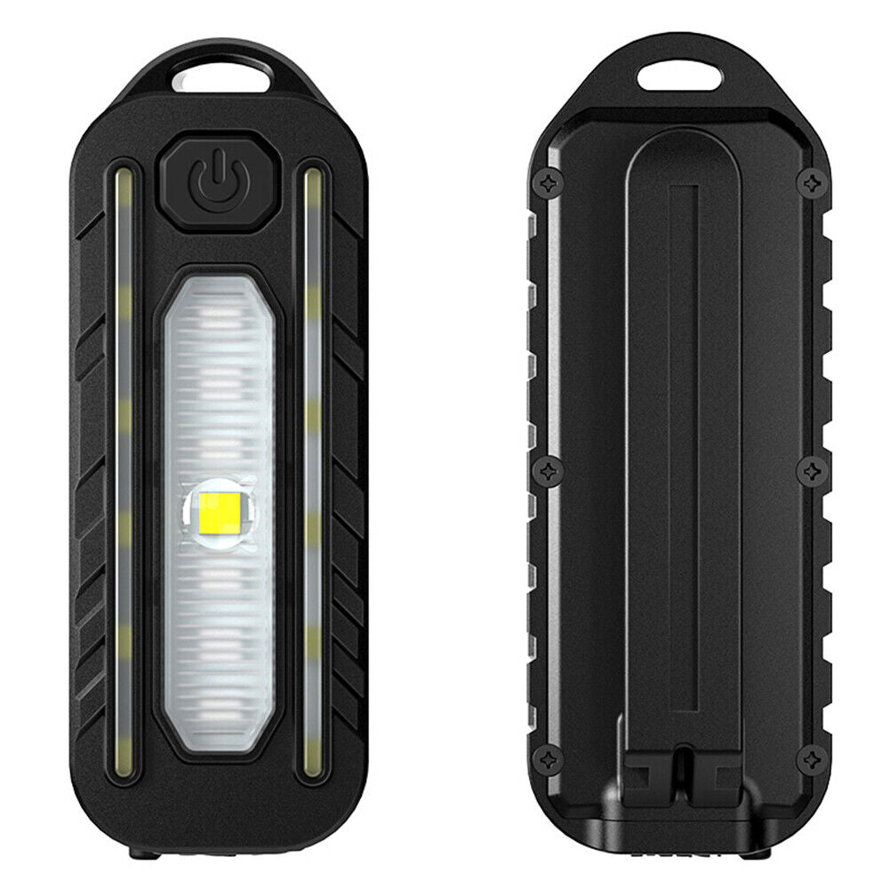 LED+COB+SMD MTB Bike Light USB Rechargeable Multifunction Warning Lamp (B)
