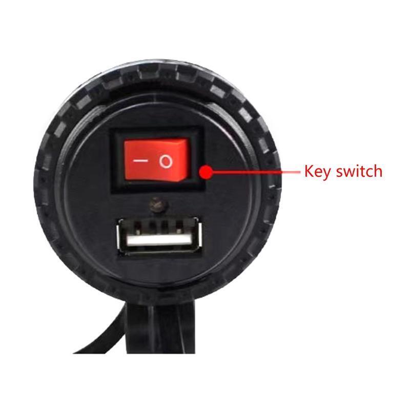 Waterproof Motorcycle 12V USB Power Socket Adapter Charger Outlet Motorbike