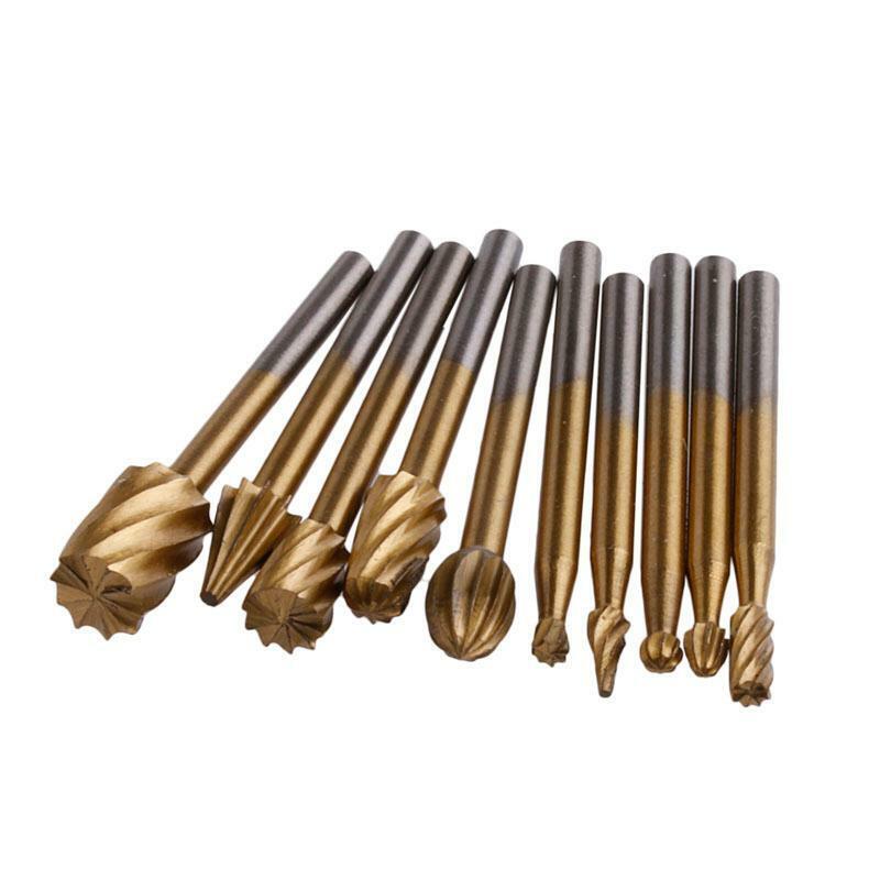 New 10x  Engraving Cutter Woodworking Tools Grinding Electric Rotary File Head
