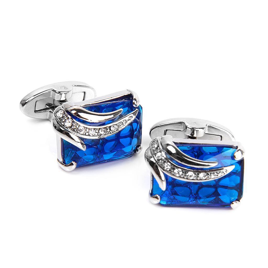 Fashion  Rhinestone Crystal Cufflinks Suit Shirt Cuff Links Men'
