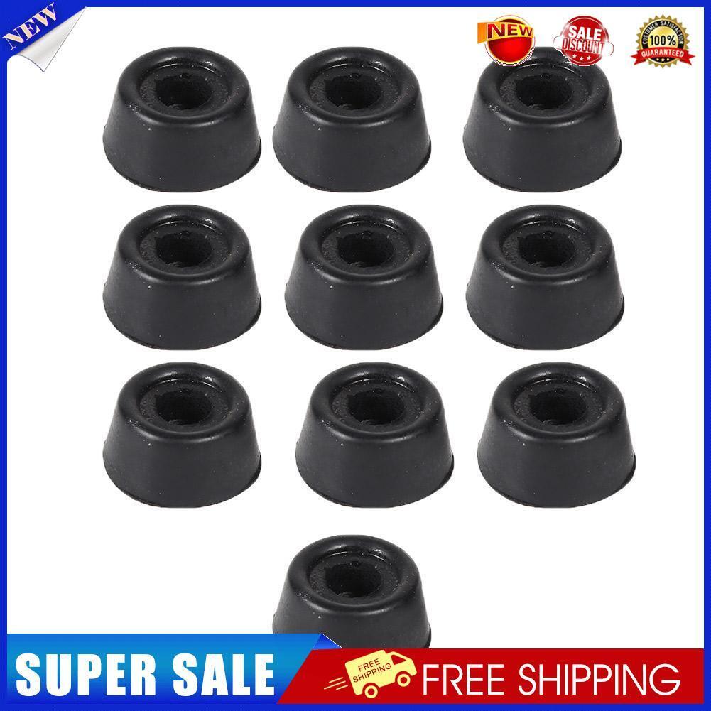 10pcs Pool Cue Tail Protective Sleeve Billiard Rubber Bottom Support Pad