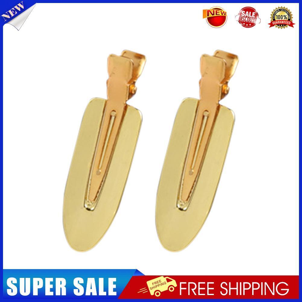 Durable Metal Material Leaf Shaped Seamless Hair Clips Fixed Bangs Tools