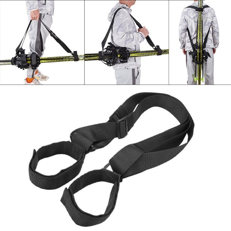 Ski Tote Ski and Poles Backpack Carrier Ski and Poles Carry Sling Shoulder Strap