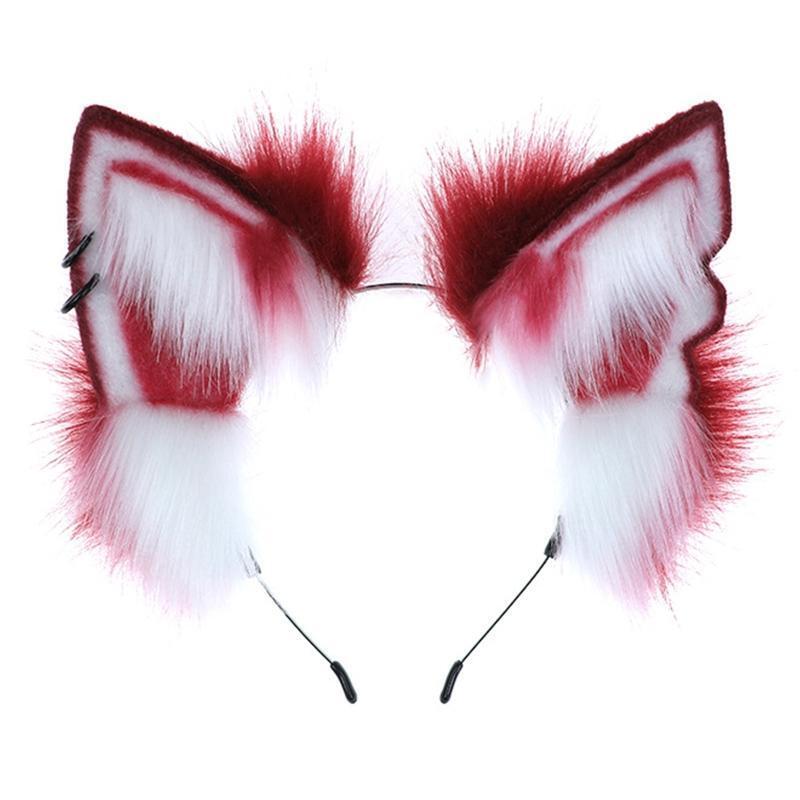 Cute Wolf Fox Ears Durable Hair Hoop Women Headband Makeup Hair Accessories