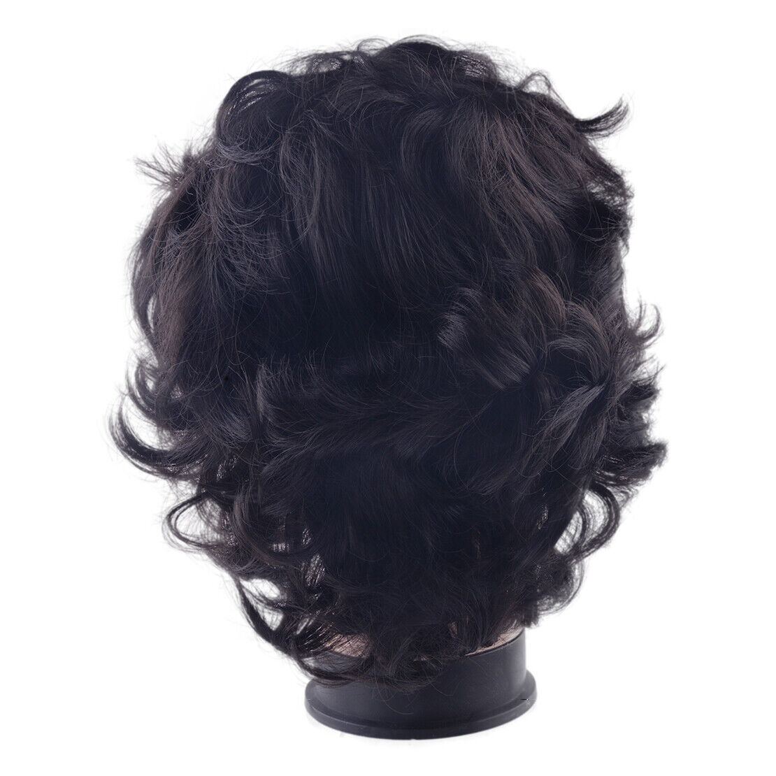 Black Women Short Wavy Full Wig Afro Wave Natural Kinky Curly Ladies Hair Wigs
